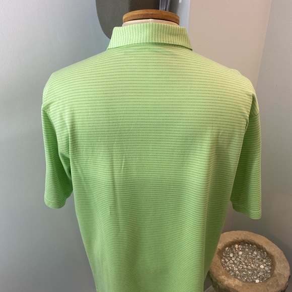 Peter Millar Designer Polo Golf Shirt in size Large. Bright Green. - Picture 2 of 5
